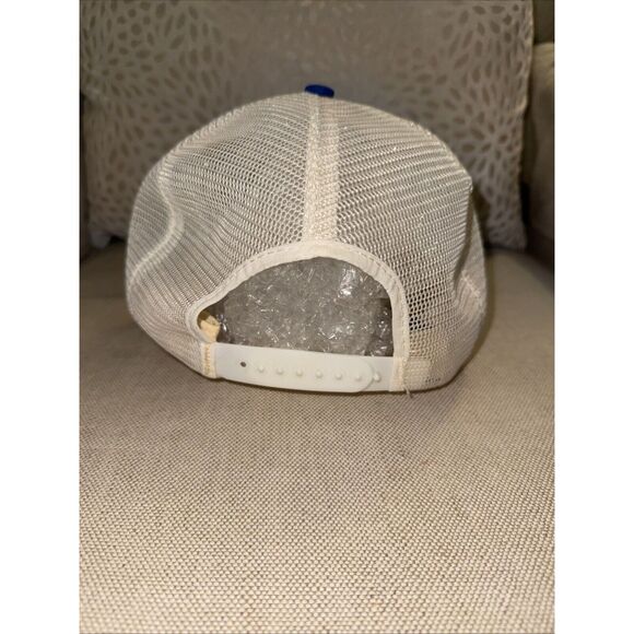 Vintage General Electric GE Blue Snapback Trucker Hat Cap USA Foam Mesh - Picture 4 of 7